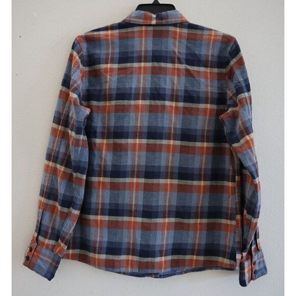 Patagonia 53875FA19 Women's Sz 8 Navy/Red Plaid Heywood Flannel L/S Shirt - Picture 2 of 7